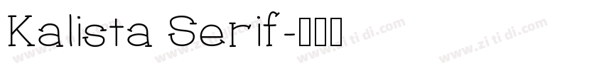 Kalista Serif字体转换